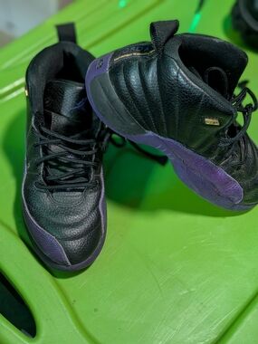 Air Jordan Black & Purple Basketball Shoes